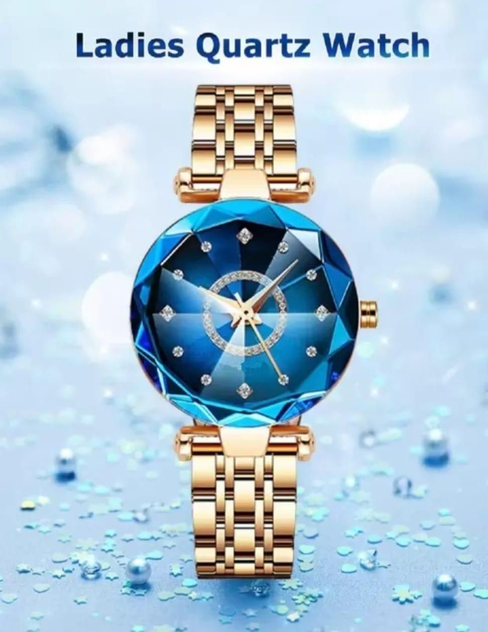 Women's beautiful diamond shape watch price