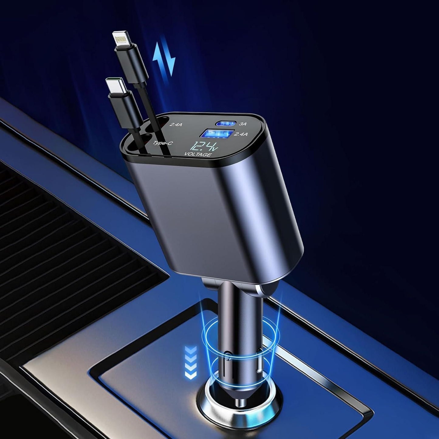 Retractable car charger price